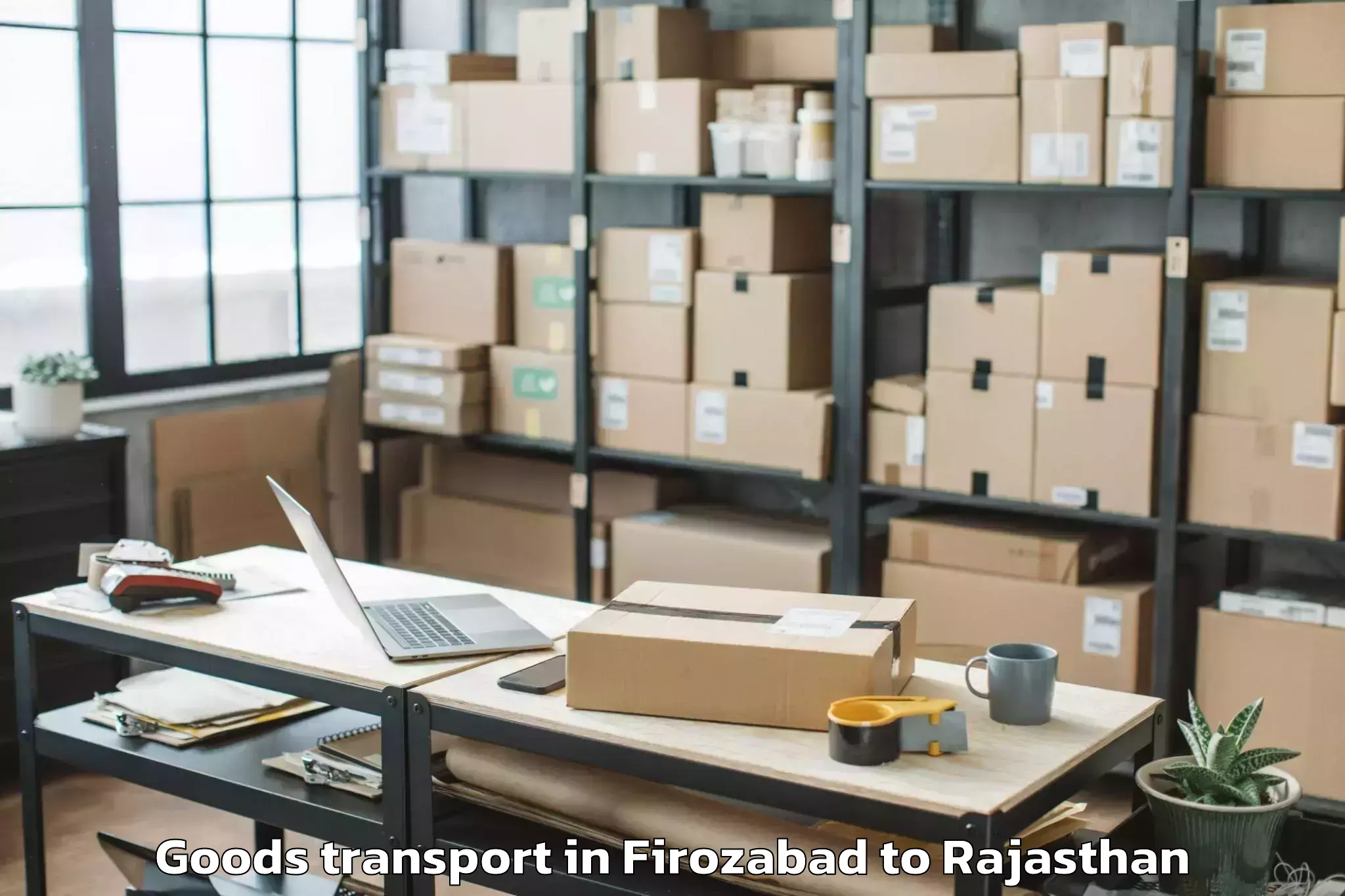 Comprehensive Firozabad to Iihmr University Jaipur Goods Transport